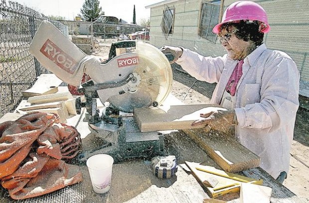 Meet Women Build's pink lady